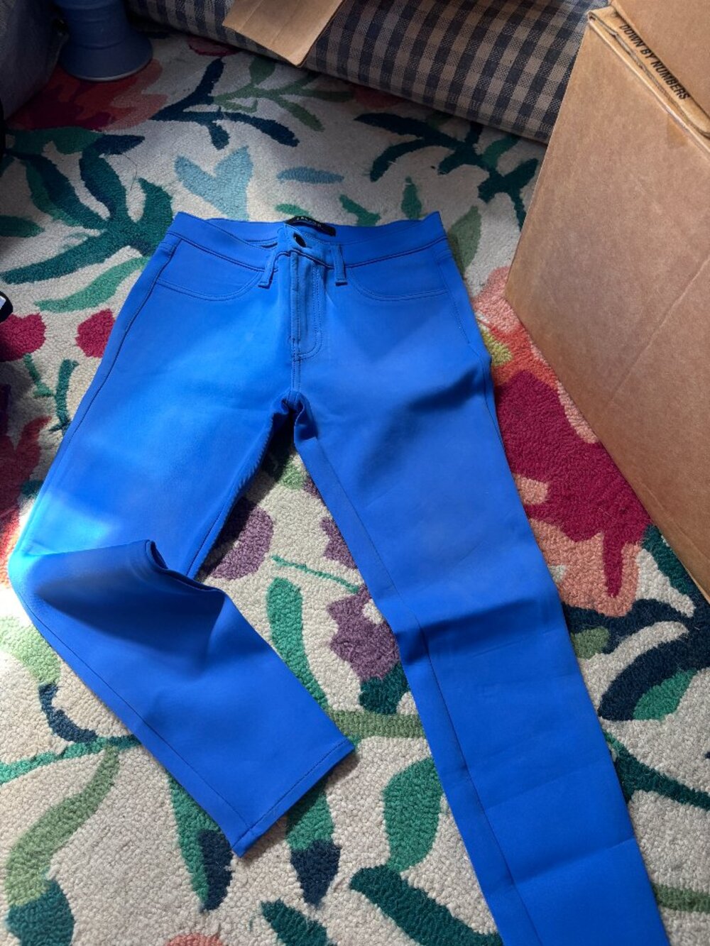 J Brand Neoprene skinny ankle jeans in Blue Size 28